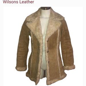 wilson leather shearling coat